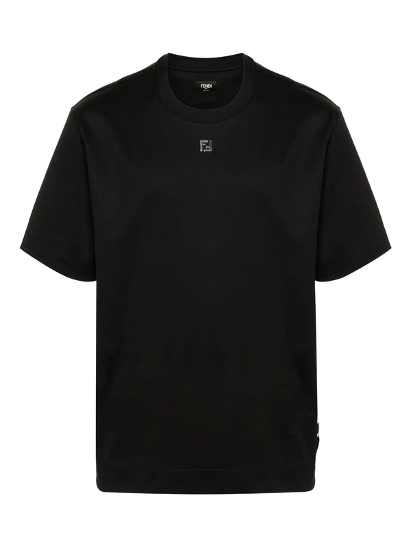T-shirt Noir Fendi a Logo