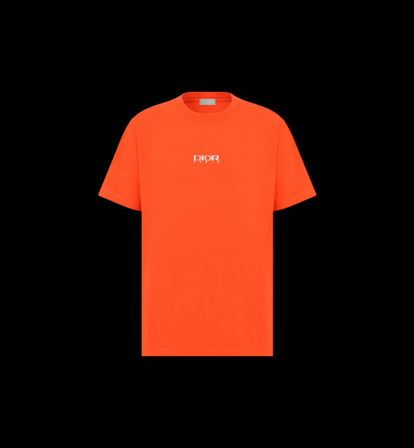 T-shirt DIOR AND DESCENTE, coupe relax orange