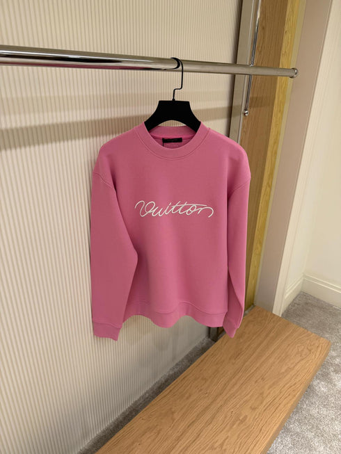 Louis Vuitton Sweat Brodé en Coton – Rose