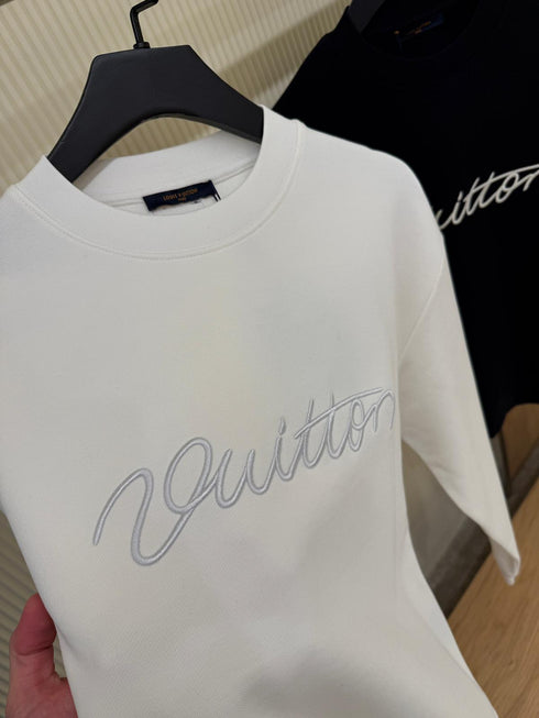 Louis Vuitton Sweat brodé en coton – Milky White