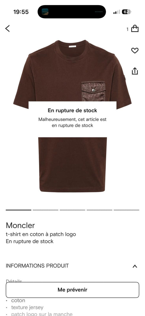 T-shirt Moncler avec poche