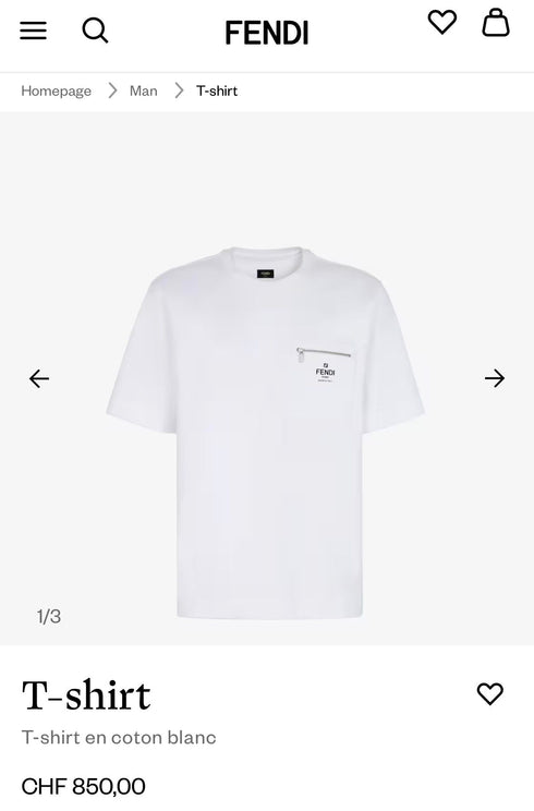 T-shirt Fendi