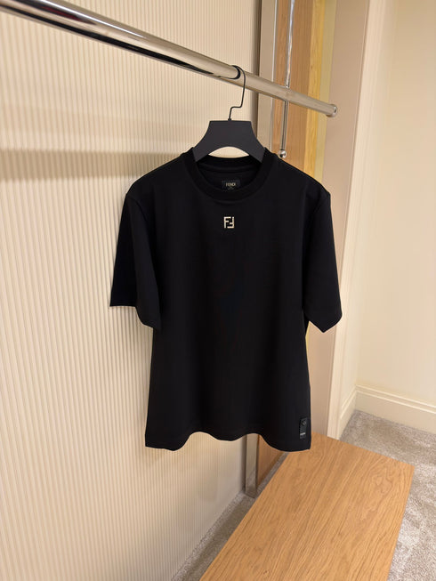 T-shirt Noir Fendi a Logo