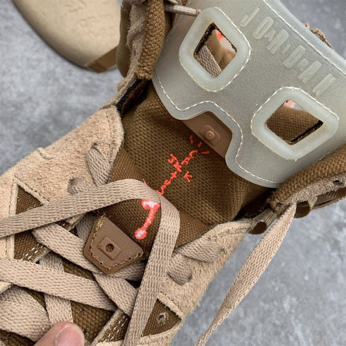 AIR JORDAN - Air Jordan 6 Retro Sample "Travis Scott - British Khaki" - Hanorio