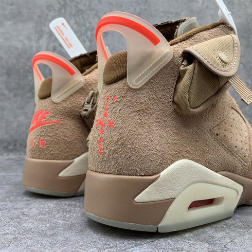 AIR JORDAN - Air Jordan 6 Retro Sample "Travis Scott - British Khaki" - Hanorio