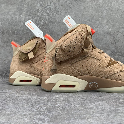 AIR JORDAN - Air Jordan 6 Retro Sample "Travis Scott - British Khaki" - Hanorio