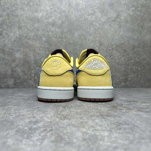 AIR JORDAN - JORDAN 1 RETRO LOW OG WMNS "TRAVIS SCOTT - CANARY" - Hanorio
