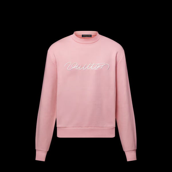 Louis Vuitton Sweat Brodé en Coton – Rose