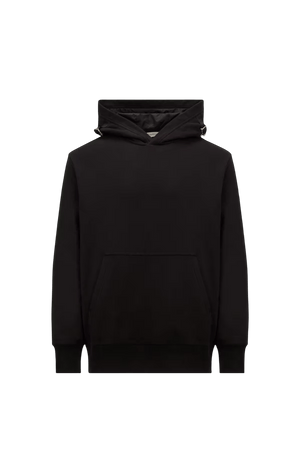 MONCLER - Moncler Sweat Noir à Capuche Réglable en Coton - Hanorio