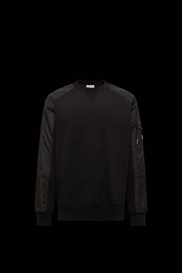 MONCLER - Moncler Sweat Noir en Coton Mélangé - Hanorio