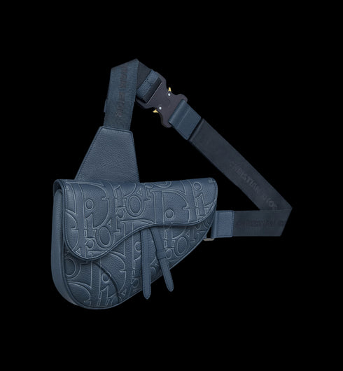 DIOR - Sac Saddle Dior Gravity Outline bleu marine - Hanorio