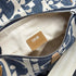 DIOR - Sac Saddle Dior Oblique effet raphia bleu et beige - Hanorio